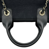 シャネル CHANEL ドーヴィル スモールショッピングバッグ AS3257 ブラック ゴールド金具 コットンファイバー レディース トートバッグ