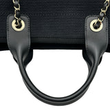 シャネル CHANEL ドーヴィル スモールショッピングバッグ AS3257 ブラック ゴールド金具 コットンファイバー レディース トートバッグ