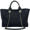 シャネル CHANEL ドーヴィル スモールショッピングバッグ AS3257 ブラック ゴールド金具 コットンファイバー レディース トートバッグ