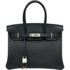 エルメス HERMES バーキン30 G刻印 ブラック シルバー金具 トゴ レディース ハンドバッグ