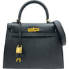 エルメス HERMES ケリー25 外縫い A刻印 ブラック ゴールド金具 エプソン レディース ショルダーバッグ