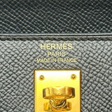 エルメス HERMES ケリー25 外縫い A刻印 ブラック ゴールド金具 エプソン レディース ショルダーバッグ