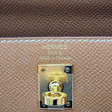 エルメス HERMES ケリー25 外縫い Z刻印 ゴールド ゴールド金具 エプソン レディース ショルダーバッグ