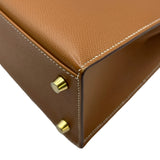 エルメス HERMES ケリー25 外縫い Z刻印 ゴールド ゴールド金具 エプソン レディース ショルダーバッグ