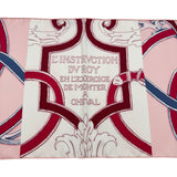 エルメス HERMES マキシツイリー LINSTRVCTION DV ROY ピンク シルク レディース スカーフ