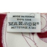 エルメス HERMES マキシツイリー LINSTRVCTION DV ROY ピンク シルク レディース スカーフ