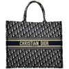 クリスチャン・ディオール Christian Dior ブックトート ラージ M1286ZRW ネイビー オブリークジャガード レディース トートバッグ