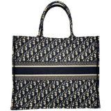 クリスチャン・ディオール Christian Dior ブックトート ラージ M1286ZRW ネイビー オブリークジャガード レディース トートバッグ