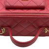 シャネル CHANEL トップハンドルバニティ2WAYバッグ AP3017 レッド ゴールド金具 キャビアスキン レディース ショルダーバッグ