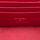 シャネル CHANEL トップハンドルバニティ2WAYバッグ AP3017 レッド ゴールド金具 キャビアスキン レディース ショルダーバッグ