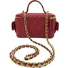 シャネル CHANEL トップハンドルバニティ2WAYバッグ AP3017 レッド ゴールド金具 キャビアスキン レディース ショルダーバッグ