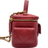シャネル CHANEL トップハンドルバニティ2WAYバッグ AP3017 レッド ゴールド金具 キャビアスキン レディース ショルダーバッグ