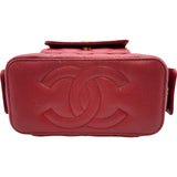 シャネル CHANEL トップハンドルバニティ2WAYバッグ AP3017 レッド ゴールド金具 キャビアスキン レディース ショルダーバッグ