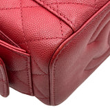 シャネル CHANEL トップハンドルバニティ2WAYバッグ AP3017 レッド ゴールド金具 キャビアスキン レディース ショルダーバッグ