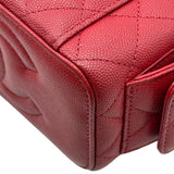 シャネル CHANEL トップハンドルバニティ2WAYバッグ AP3017 レッド ゴールド金具 キャビアスキン レディース ショルダーバッグ