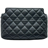シャネル CHANEL マトラッセ ココマーク ライオンモチーフ チェーンクラッチ AP3429 ブラック ゴールド金具 ラムスキン レディース クラッチバッグ