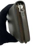メゾン マルジェラ Maison Margiela 4ステッチ ジップアラウンドウォレット S56I0110 グレー シルバー金具 レザー ユニセックス 長財布