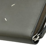 メゾン マルジェラ Maison Margiela 4ステッチ ジップアラウンドウォレット S56I0110 グレー シルバー金具 レザー ユニセックス 長財布