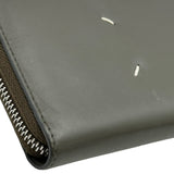 メゾン マルジェラ Maison Margiela 4ステッチ ジップアラウンドウォレット S56I0110 グレー シルバー金具 レザー ユニセックス 長財布