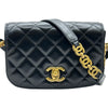 シャネル CHANEL ココマーク ミニフラップ ショルダーバッグ AS3396 ブラック ゴールド金具 シャイニーカーフスキン レディース ショルダーバッグ