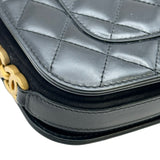 シャネル CHANEL ココマーク ミニフラップ ショルダーバッグ AS3396 ブラック ゴールド金具 シャイニーカーフスキン レディース ショルダーバッグ