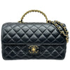 シャネル CHANEL マトラッセ トップハンドル 2WAYバッグ AS4530 ブラック ゴールド金具 ラムスキン レディース ショルダーバッグ
