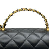 シャネル CHANEL マトラッセ トップハンドル 2WAYバッグ AS4530 ブラック ゴールド金具 ラムスキン レディース ショルダーバッグ