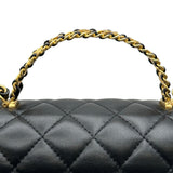 シャネル CHANEL マトラッセ トップハンドル 2WAYバッグ AS4530 ブラック ゴールド金具 ラムスキン レディース ショルダーバッグ