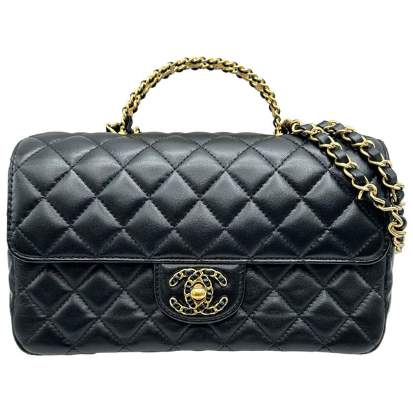 シャネル 23S 限定マトラッセ バレリーナ 36.5 ゴールドインソール シャネル CHANEL マトラッセ トップハンドル 2WAYバッグ AS4530