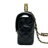 シャネル CHANEL マトラッセ トップハンドル 2WAYバッグ AS4530 ブラック ゴールド金具 ラムスキン レディース ショルダーバッグ