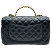 シャネル CHANEL マトラッセ トップハンドル 2WAYバッグ AS4530 ブラック ゴールド金具 ラムスキン レディース ショルダーバッグ