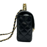 シャネル CHANEL マトラッセ トップハンドル 2WAYバッグ AS4530 ブラック ゴールド金具 ラムスキン レディース ショルダーバッグ