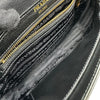 プラダ PRADA ロゴ スタッズ チェーンショルダー 1BD147 ブラック ゴールド金具 カーフスキン レディース ショルダーバッグ