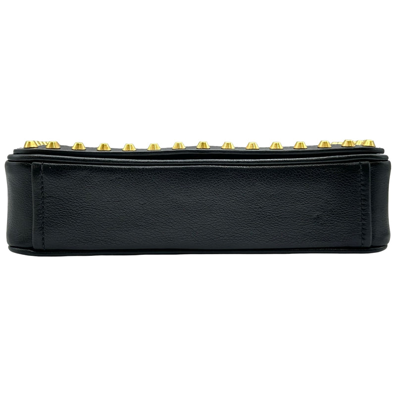 プラダ PRADA ロゴ スタッズ チェーンショルダー 1BD147 ブラック