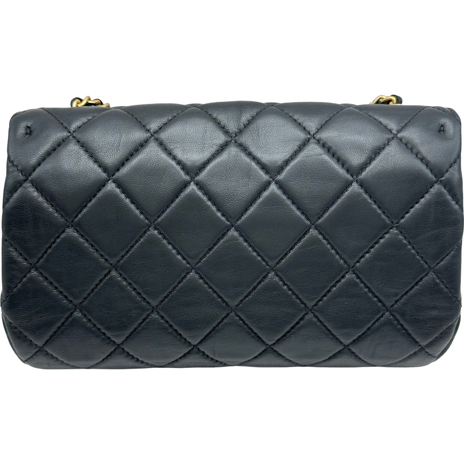 CHANEL ラムスキンマトラッセ チェーンショルダー シャネル CHANEL マトラッセチェーンショルダー ブラック ゴールド金具