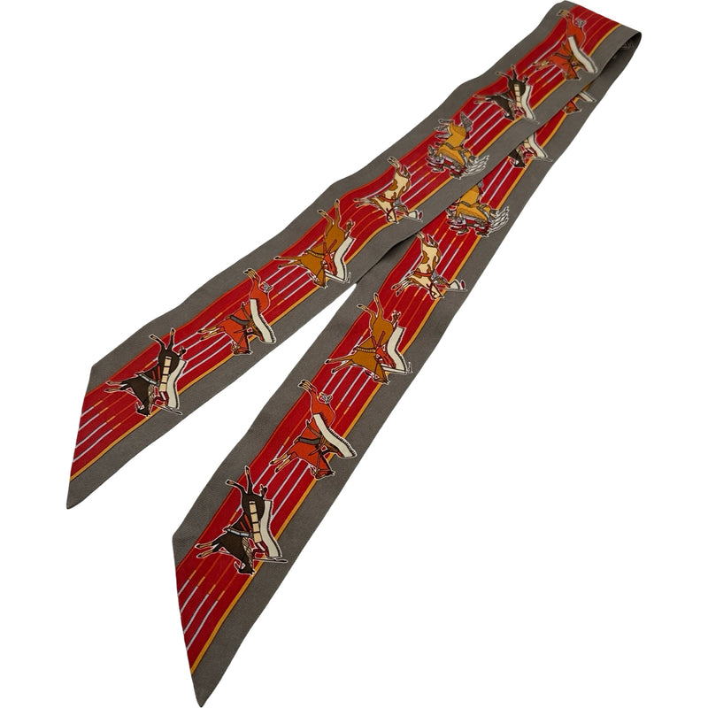 エルメス HERMES ツイリー PANILA SHAR PAWNEE マルチカラー シルク