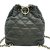 シャネル CHANEL マトラッセ ココマークチェーンバックパック AS4342 カーキ シャンパンゴールド金具 ラムスキン レディース リュック・デイパック