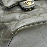 シャネル CHANEL マトラッセ ココマークチェーンバックパック AS4342 カーキ シャンパンゴールド金具 ラムスキン レディース リュック・デイパック