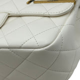シャネル CHANEL マトラッセ ヘアピンショルダーバッグ AS2979 ホワイト ゴールド/シルバー金具 ラムスキン/ラインストーン レディース ショルダーバッグ