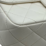 シャネル CHANEL マトラッセ ヘアピンショルダーバッグ AS2979 ホワイト ゴールド/シルバー金具 ラムスキン/ラインストーン レディース ショルダーバッグ