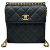 シャネル CHANEL マトラッセ スクエアバックパック AS4189 ブラック ゴールド金具 キャビアスキン レディース リュック・デイパック