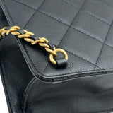 シャネル CHANEL マトラッセ スクエアバックパック AS4189 ブラック ゴールド金具 キャビアスキン レディース リュック・デイパック