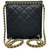 シャネル CHANEL マトラッセ スクエアバックパック AS4189 ブラック ゴールド金具 キャビアスキン レディース リュック・デイパック