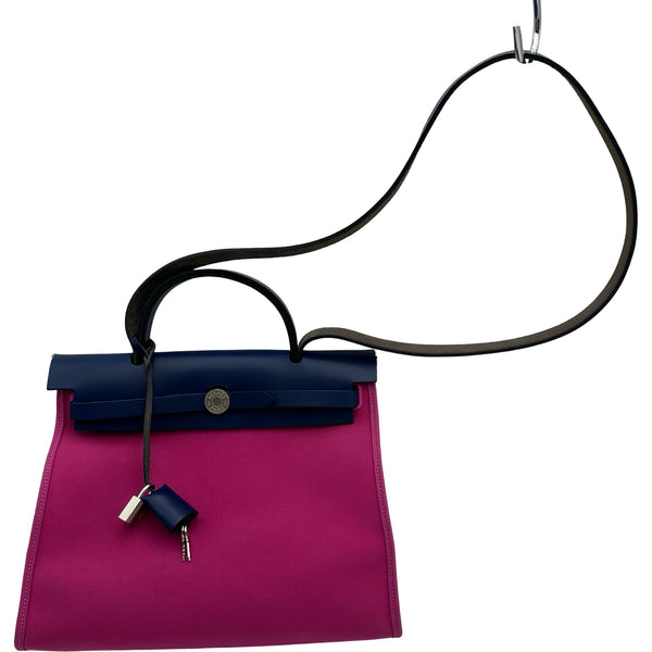 エルメス HERMES エールバッグジップPM C刻印 マグノリア/ブルー