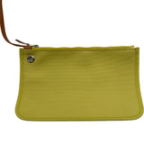 エルメス HERMES エールバッグジップPM □R刻印 ジーヌプッサン シルバー金具 トワル/ハンター レディース ショルダーバッグ