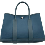 エルメス HERMES ガーデンパーティTPM G刻印 ブルートンペット トワル/ネゴンダ レディース ハンドバッグ