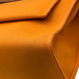 エルメス HERMES エールバッグジップPM C刻印 オレンジ系/ナチュラル シルバー金具 トワル/ハンター レディース ショルダーバッグ