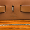 エルメス HERMES エールバッグジップPM C刻印 オレンジ系/ナチュラル シルバー金具 トワル/ハンター レディース ショルダーバッグ