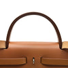 エルメス HERMES エールバッグジップPM C刻印 オレンジ系/ナチュラル シルバー金具 トワル/ハンター レディース ショルダーバッグ