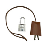 エルメス HERMES エールバッグジップPM C刻印 オレンジ系/ナチュラル シルバー金具 トワル/ハンター レディース ショルダーバッグ